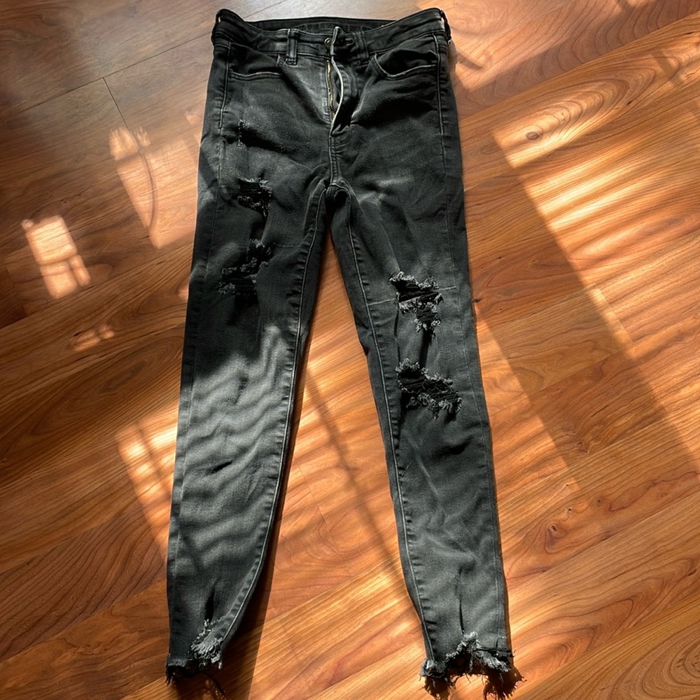 American Eagle Next level stretch jeans black